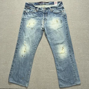 Vintage Abercrombie & Fitch Jeans Herren 36x30 Real EZRA FITCH Button Fly (34x32 Etikett) - Bild 1 von 12