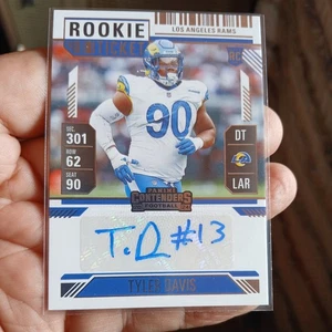 2024 Panini Contenders Rookie Ticket Auto Tyler Davis - Picture 1 of 3