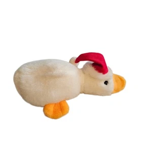 ANATRA PELUCHE NATALE VINTAGE 1992 8" PICCOLO BABBO NATALE CASA DI LLOYD - Foto 1 di 4