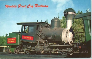 Waumbek Steam Locomotive Mt Washington Cog Railway White Mountains NH Postcard - Picture 1 of 2