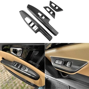 Carbon Fiber ABS Window Lift Switch Panel Cover Trim For Kia Carnival 2022-2026 - Bild 1 von 6