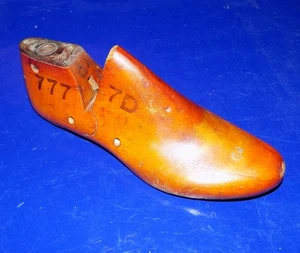 Antike Schuster Schuhform aus Holz - #777 Größe 7D - Bild 1 von 6