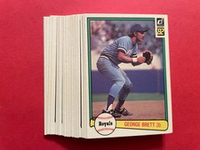 1982 Donruss Kansas City Royals Team Set 23 Cards NM++ George Brett HOF