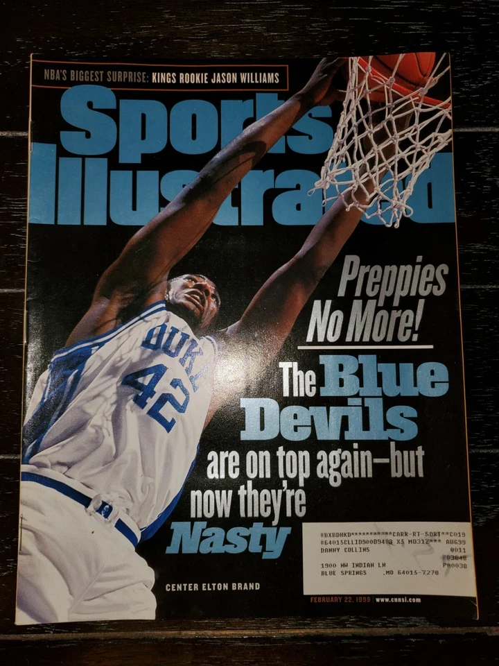 22 de febrero de 1999 Elton Brand Duke Blue Devils Sports Illustrated Foto 1 de 1