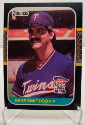 1987 DONRUSS #245 MIKE SMITHSON Minnesota Twins baseball card - Image 1 of 2