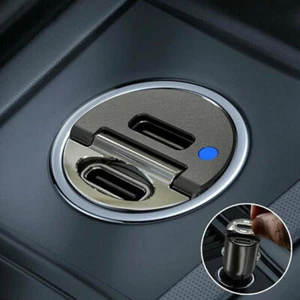 Car Charger USB C Fast Charging Car USB Adapter Travel Type C Dual Port Quick - Picture 1 of 13