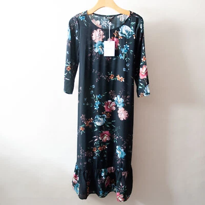 Isabella Oliver Gigi Maternity Dress Floral Tie Back Midi Size 2 - Image 1 of 4