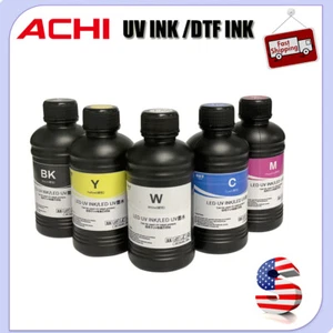 ACHI UV INK & DTF INK & Varnish For Epson 1390/L800/L1800/XP600/TX800 Printer - Afbeelding 1 van 7