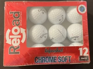 Reload Golf Balls 12 Pack CALLAWAY PG Professional Refinished Chrome Soft - Picture 1 of 1