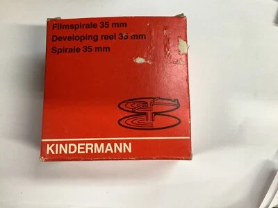 Kindermann 35mm film stainless steel tank darkroom developing reel Germany - Image 1 of 2