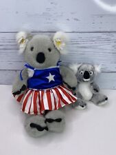 Vintage Build A Bear Koala Bear Plush Teddy Stuffed Toy July 4th BAB Gray 15”