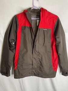 Patagonia Boys Size XL 14 Coat Brown Red Zip Up 486 - Picture 1 of 8