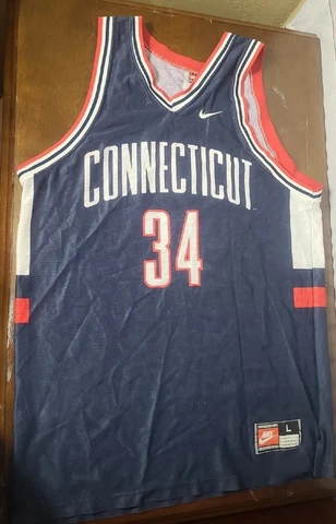 Vintage Ray Allen UConn Huskies Connecticut Nike Basketball Jersey Mens Large Cover