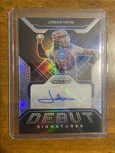 JONAH HEIM  #DS-JH - 2022 PRIZM  SILVER REFRACTOR ROOKIE AUTOGRAPH