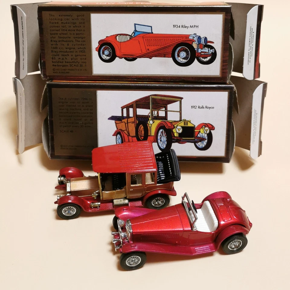 Matchbox Yesteryear Y7 ROLLS ROYCE & Y3 RILEY MPH Lot of 2 Diecast Toy Car Model - Image 1 of 4