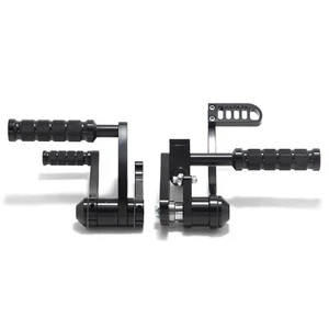 RIGID ANODIZED BLACK BILLET FORWARD CONTROLS FOR 84-1999 Softail Springer FXSTS - Picture 1 of 12