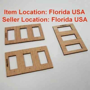 Plywood Servo Mounting Plate Tray for Three Hitec HS-85MG Servo, Lot of 3 pcs - Picture 1 of 3