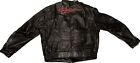 Harley Davidson Mens Soft Leather Jacket SZ XXL RN 103819 Red Black Embroidered