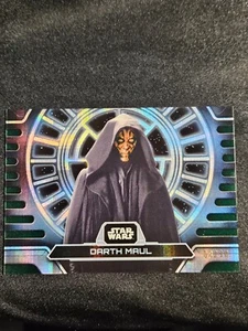 DARTH MAUL 2024 Topps Star Wars High Tek FANTASTEK GREEN DIFFRACTOR 8/10 F-DM - Picture 1 of 4