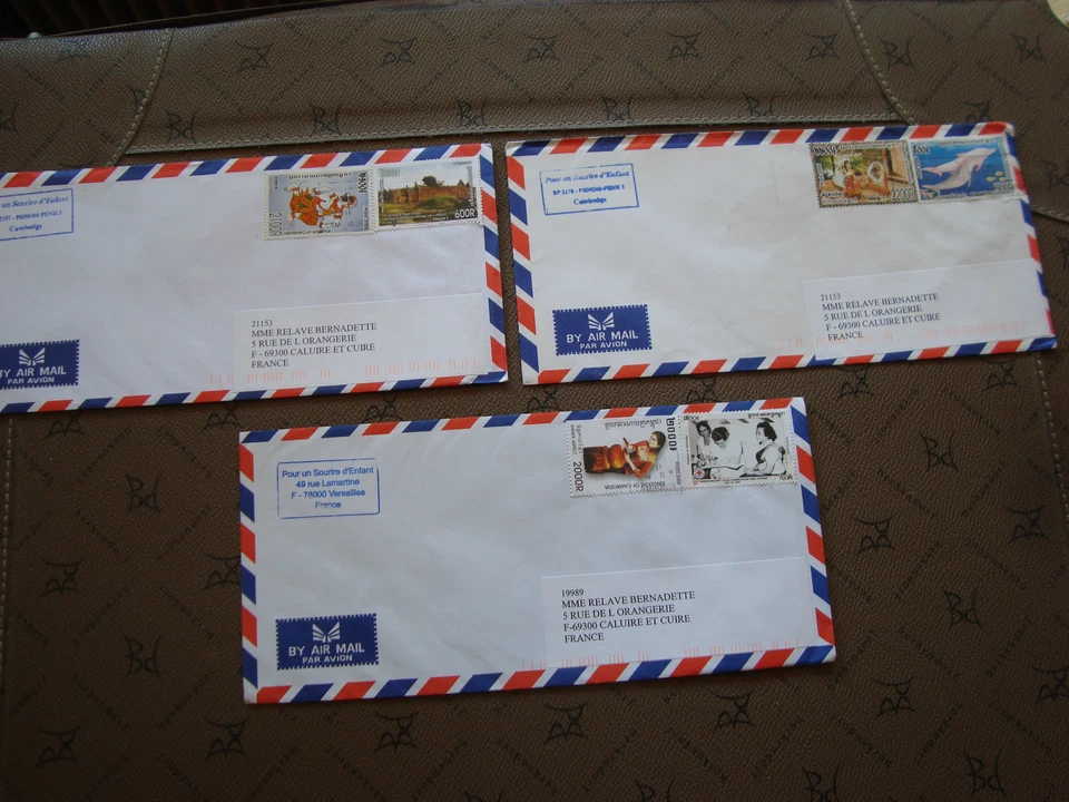 CAMBODGE - 3 enveloppes (cy74) cambodia - Photo 1/1