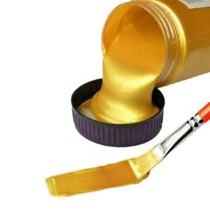 Gold paint metallic acrylic waterproof DIY hand clothes Colorant painting 100ml