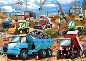 Rompecabezas de vehículos de construcción para niños regalos | Rompecabezas de 100 piezas 5 - Imagen 1 de 6