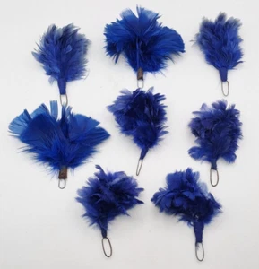 PAQUETE X 8 ORIGINAL MILITAR BRITÁNICO REGIMIENTO REAL DE ESCOCIA HACKLE AZUL - Imagen 1 de 3