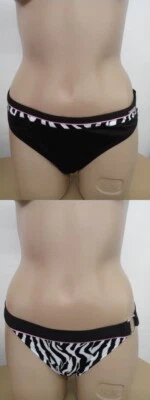 Bikini Hose Tanga Slip Limpopo Bay Sapph schwarz weiß Bikini Bademode Damen - Bild 1 von 3