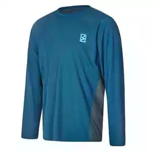 Spada Trail MTB jersey long sleeve top Mountain Bike biking down hill blue grey - Picture 1 of 20