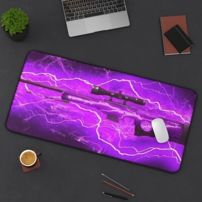 Gaming Mauspad CSGO Mousepad Schreibtischunterlage, AWP | Blitzschlag 40x80 cm - Bild 1 von 4