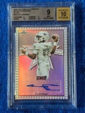 CJ STROUD 2020 Leaf Metal All-American Silver Auto Beckett Graded MINT 23/25