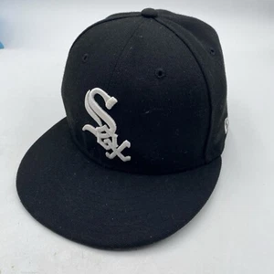Chicago White Sox New Era On-Field 59Fifty Fitted Hat Cap Size 6 7/8 Black Home - Picture 1 of 10