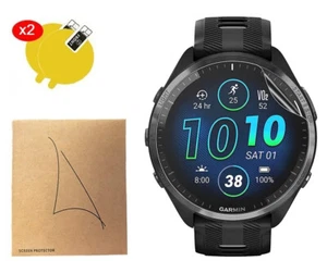 2 x Cubierta de película protectora de pantalla de hidrogel para reloj Garmin Forerunner 945 - Imagen 1 de 12