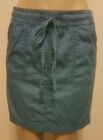 Authentic Tommy Hilfiger Cotton Lyocell Drawstring Mini Denim Skirt ~ Size 2