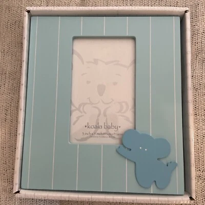Marco de fotos Koala bebé elefante azul. Foto 3x5”. Nuevo en caja.  Muy lindo. Foto 1 de 4