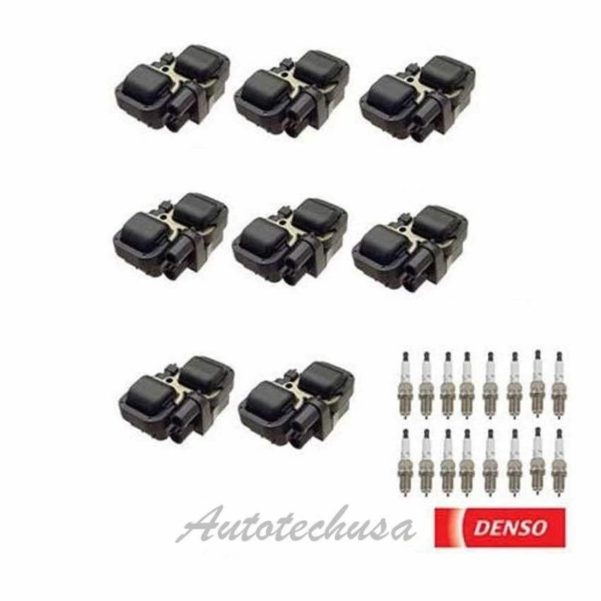 Bobina de encendido para Mercedes-Benz 8 0001587803 UF359 + 16 bujías IC088 B320*8 Foto 1 de 2