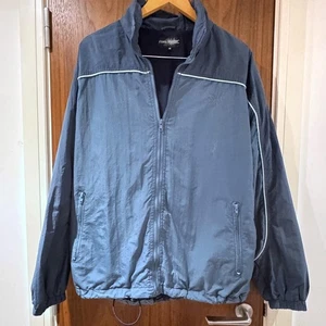 blue turquoise coach jacket size m sportswear unisex blokecore layering casual - Picture 1 of 8