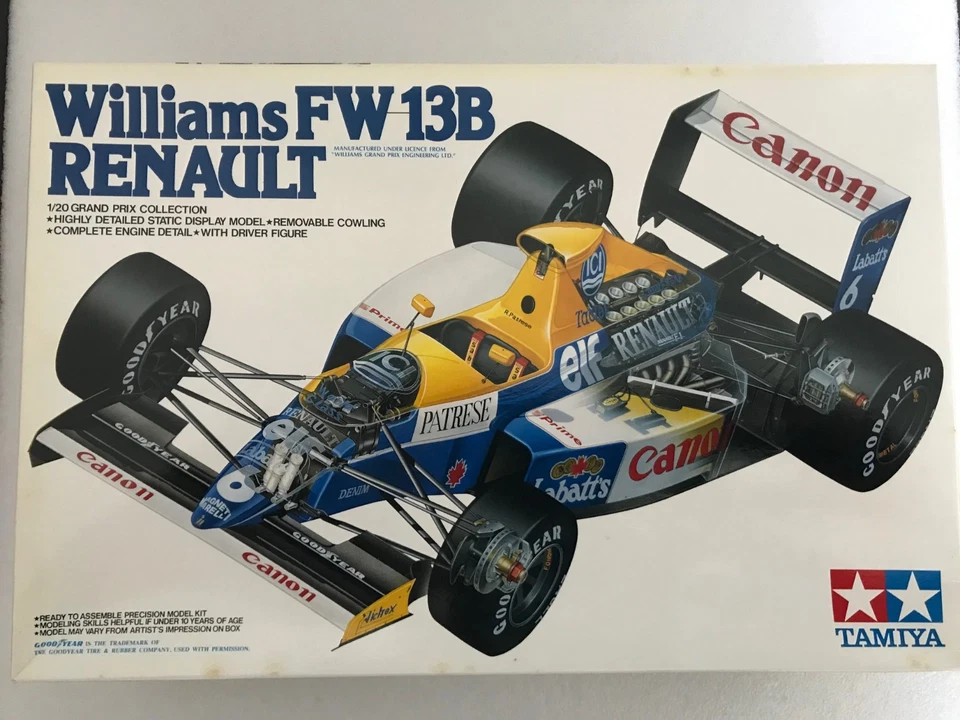 Maquette WILLIAMS FW13B Renault 1990 Boutsen-Patrese TAMIYA 1/20 - Photo 1/3