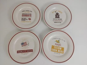 Set Of 4 Sonoma Home American Heritage 6.5" Plates Rustic Saucers Dessert - Picture 1 of 8