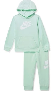 Nike KIDS Hooded Jogging Set Size 5 Mint Green & White 86H335-E6D - Picture 1 of 8