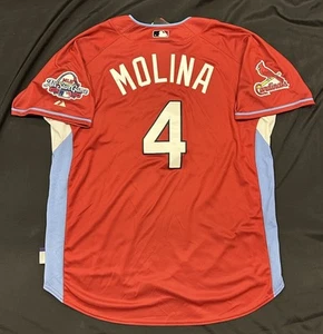 Yadier Molina Majestic Authentic 2009 All-Star Game Batting Practice Jersey - Bild 1 von 5