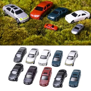 10 Pieces Diecast Model Cars DIY 1/75 Scale for Railway Building Sand Table - Picture 1 of 7