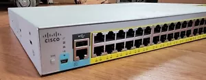 Cisco WS-C2960L-48PQ-LL 48-Port RJ45 PoE+ 4x 10G SFP+ Gigabit Ethernet Switch - Picture 1 of 4