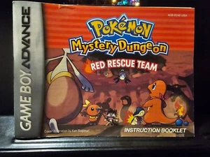 Pokemon Mystery Dungeon: Red Rescue Team GBA Manual Instruction Booklet Only - Picture 1 of 4