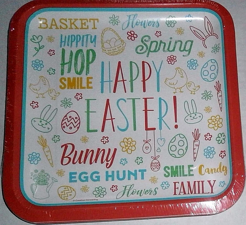EASTER Paper Plates ~ 8 Ct ~ 9 1/8" Plates ~  EASTER FUN - Image 1 of 1