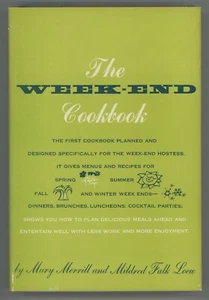 Vintage WEEKEND Entertaining COOKBOOK Menus Mary Merrill Mildred Falk Loew - Imagen 1 de 12