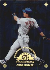 1998 Leaf Fractal Foundations New York Mets Baseball Card #117 Todd Hundley