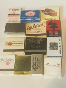 Streichholzhalter Streichholzheft Vintage Werbung LOT M36 Charro Cafe Legal Sea Waikiki PF - Bild 1 von 4