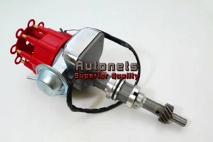 SB Ford 351W Windsor Space Saver Electronic Distributor Red Cap HotStreet RatRod - Picture 1 of 3