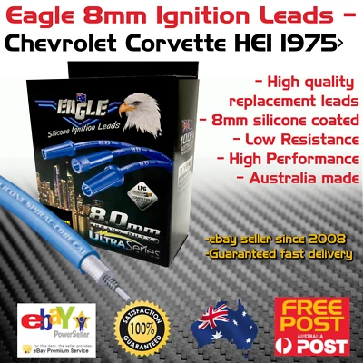 Eagle 8mm Ignition Spark Plug Leads fits 8cyl Chevrolet Corvette (Big Block Mtr) - Image 1 of 4